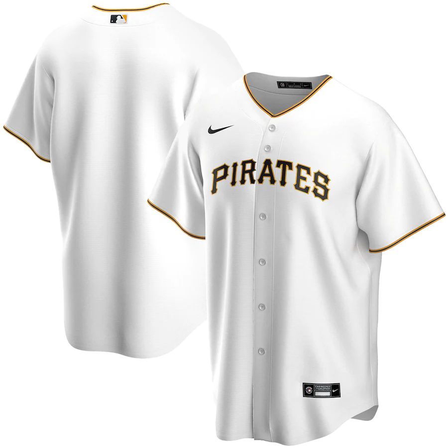 Mens Pittsburgh Pirates Nike White Home Replica Team MLB Jerseys->texas rangers->MLB Jersey